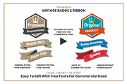 1200 Vintage Badge & Objects, a Branding & Logo Template by Toonsteb (Thumbnail 2 of 20)