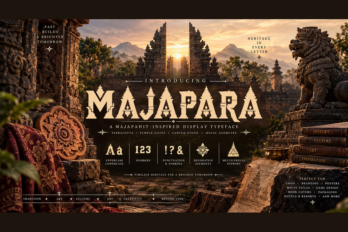 Majapara, a Symbol Font by Art StoreID (Photo 1 of 11)
