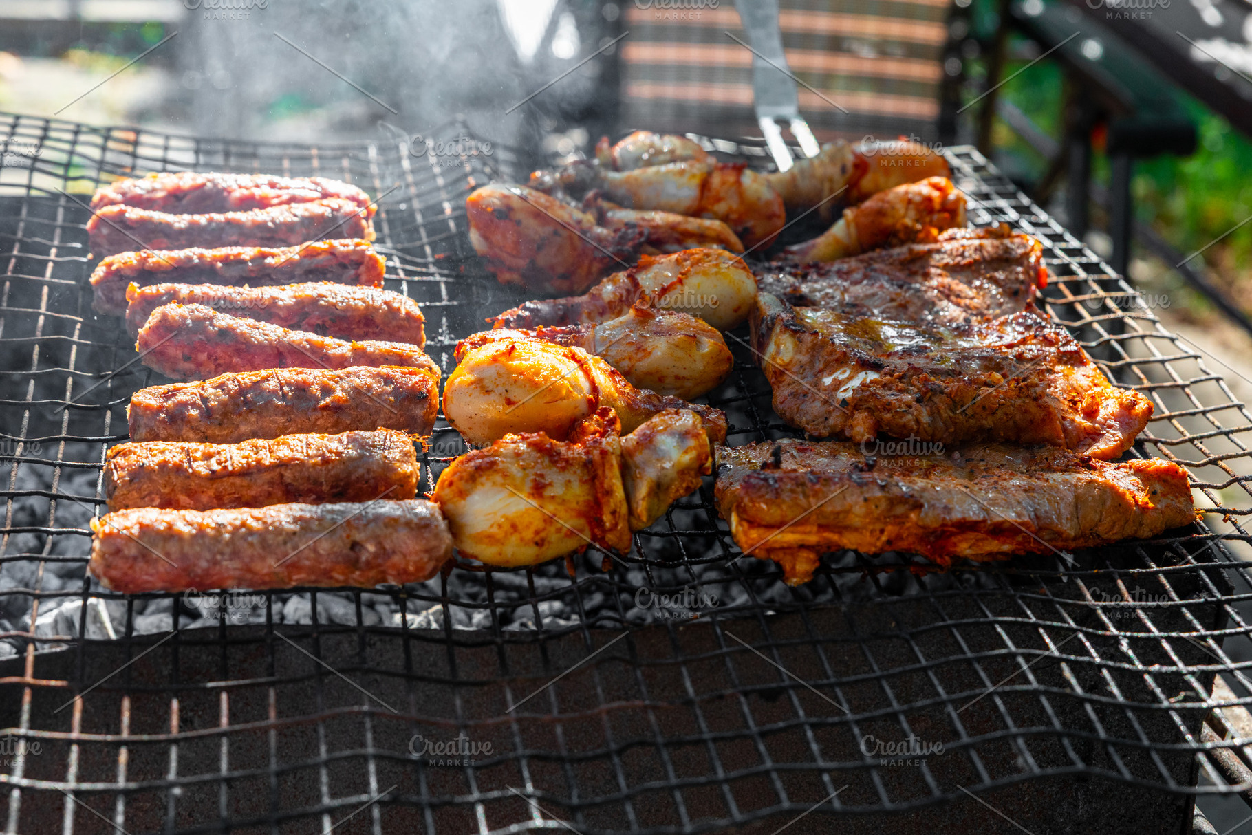 Grilled Meat Barbecue Feast, a Food & Drink Photo by Ales Munt
