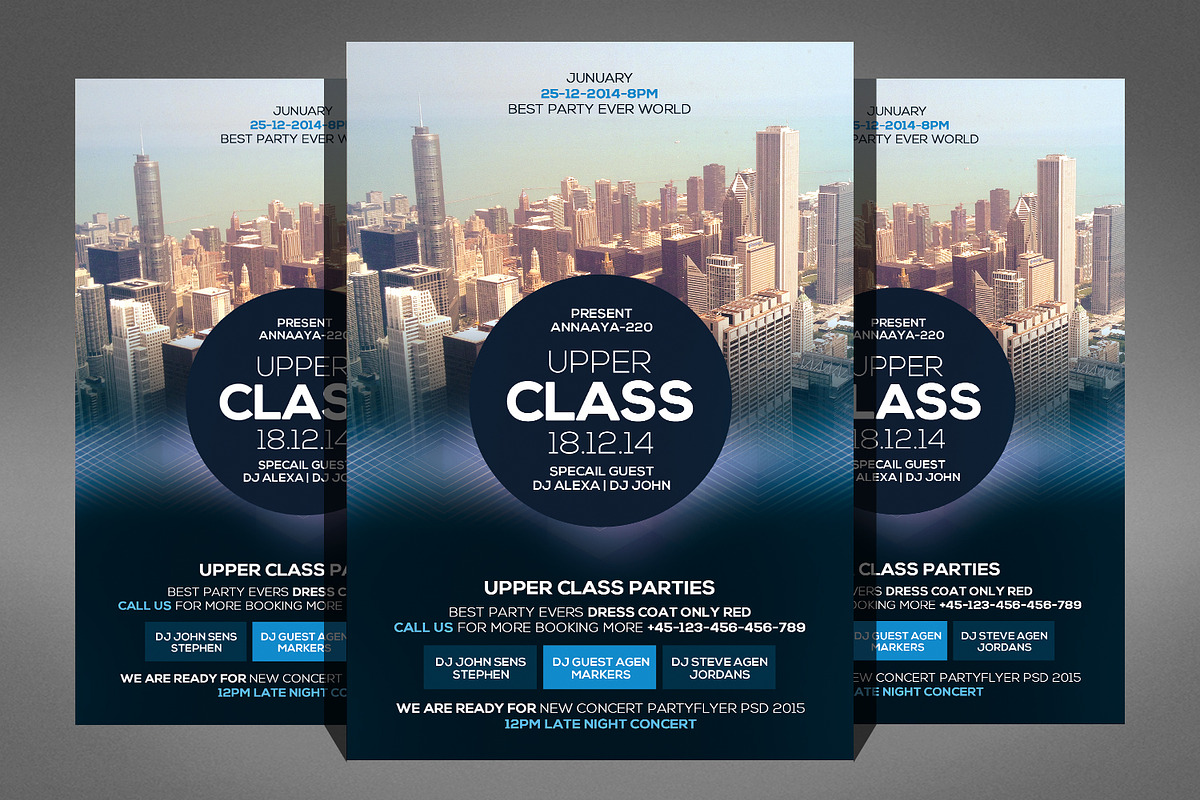 Upper Class Party Flyer, a Flyer Template by Graphic Templates (Photo 1 of 4)