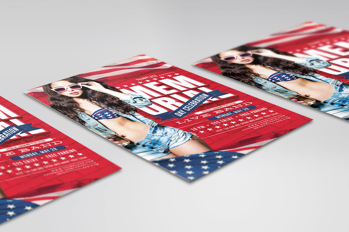 Memorial Day Flyer / Poster, a Flyer Template by Mariux (Photo 3 of 3)