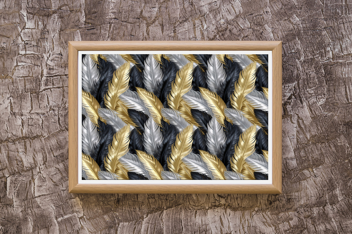 Feathers Seamless Pattern, a Pattern Graphic by Forhadx5 (Photo 16 of 19)