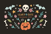 Scary & Cute. Halloween pack., an Education Illustration by kondratya (Thumbnail 1 of 7)