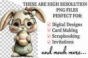 Whimsical Easter Bunny Clipart, an Illustration by Daily.Designs (Thumbnail 2 of 8)