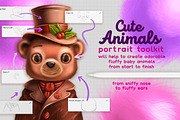 PROCREATE BABY ANIMALS PORTRAIT KIT, a Brush Add-On by AlexandraArt (Thumbnail 2 of 13)