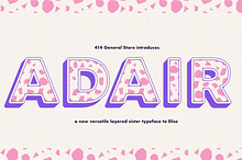 Adair - Layered Typeface