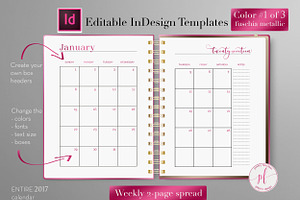 Monthly Planner InDesign Template