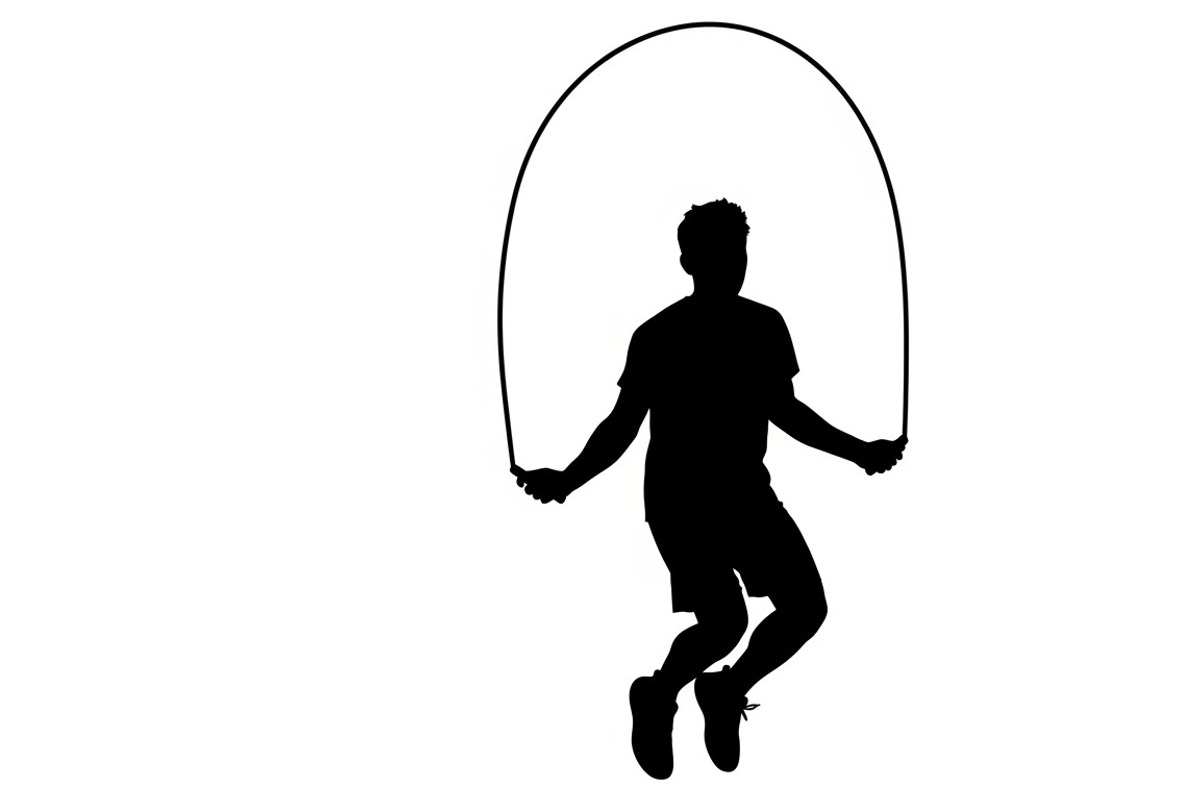 An energetic Jump Rope Silhouette, an Illustration by Amazin_art (Photo 18 of 31)