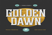 GoldenDawn - Vintage Font, a Serif Font by Viswal Studio (Thumbnail 1 of 5)