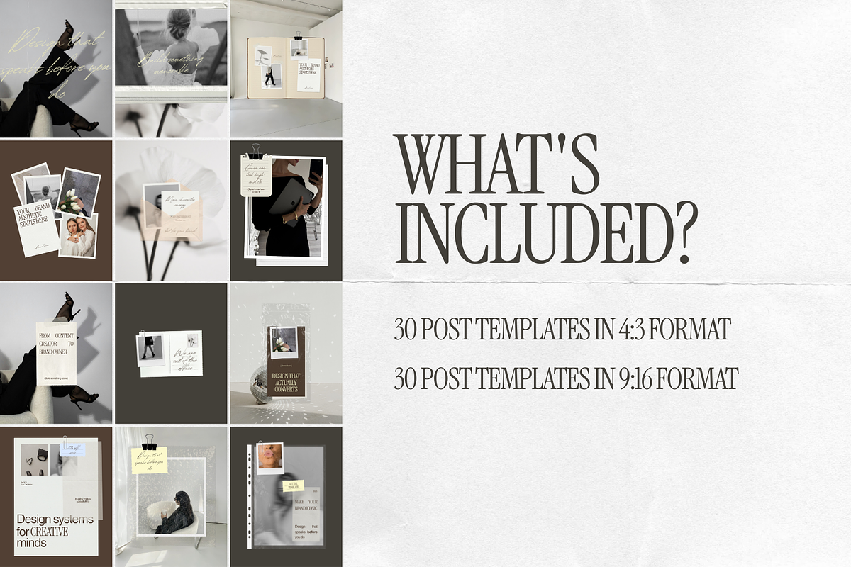 Paper Aesthetic – Instagram Template, a Social Media Template by Mila Estudio (Photo 2 of 7)