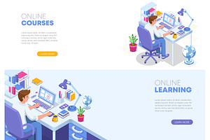Online learning at home, an Education Illustration by Yayasya