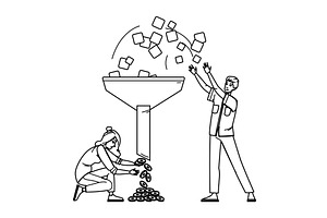 line conversion rate vector, a Finance Illustration by pikepicture