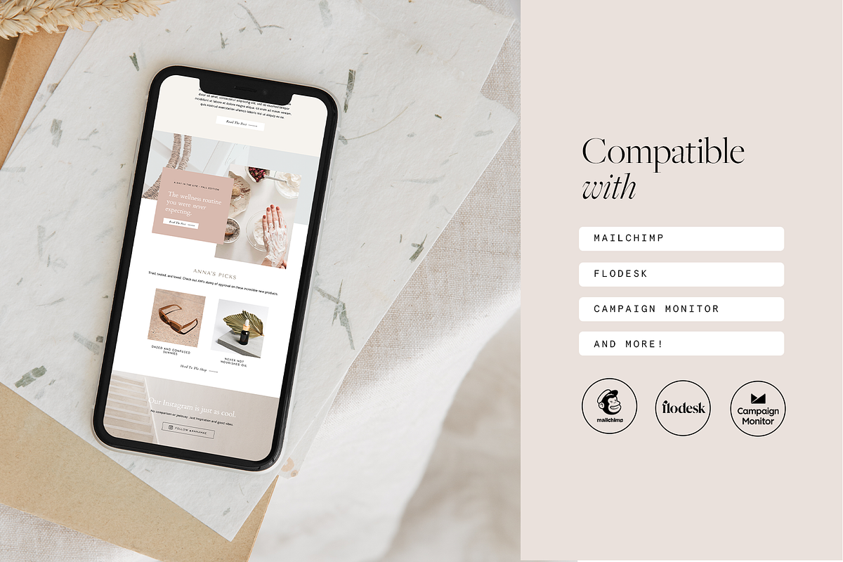 Modern Email Template Bundle, an Email Template by Chloe Leonard Studio (Photo 3 of 5)