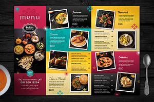 Indian Menu Board, a Flyer Template by Aarley Kaiven