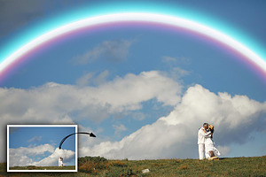 SALE!110 Rainbow Photo Overlay