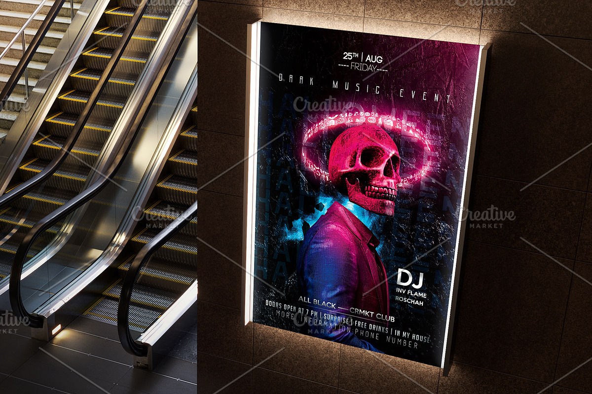 Halloween Flyer Template, a Flyer Template by Basez Flyers (Photo 2 of 6)