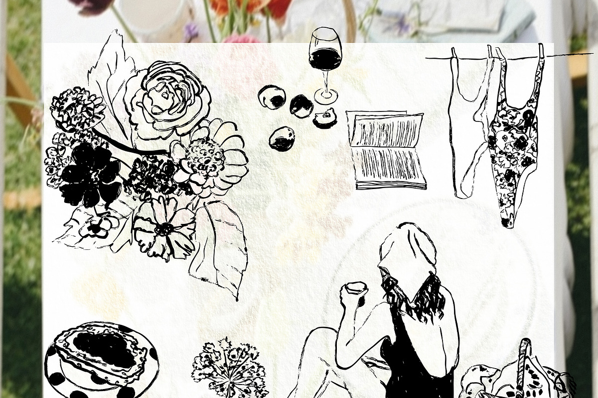 Summer days: Ink Illustrations, a Decorative Illustration by divanovskaya_nv (Photo 6 of 19)