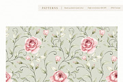 Watercolor Blush Roses Floral Set, a Decorative Illustration by Carol Lozove (Thumbnail 45 of 50)