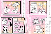 2235 BUNDLE Procreate Stamp Brushes, a Brush Add-On by Revabrush (Thumbnail 4 of 17)