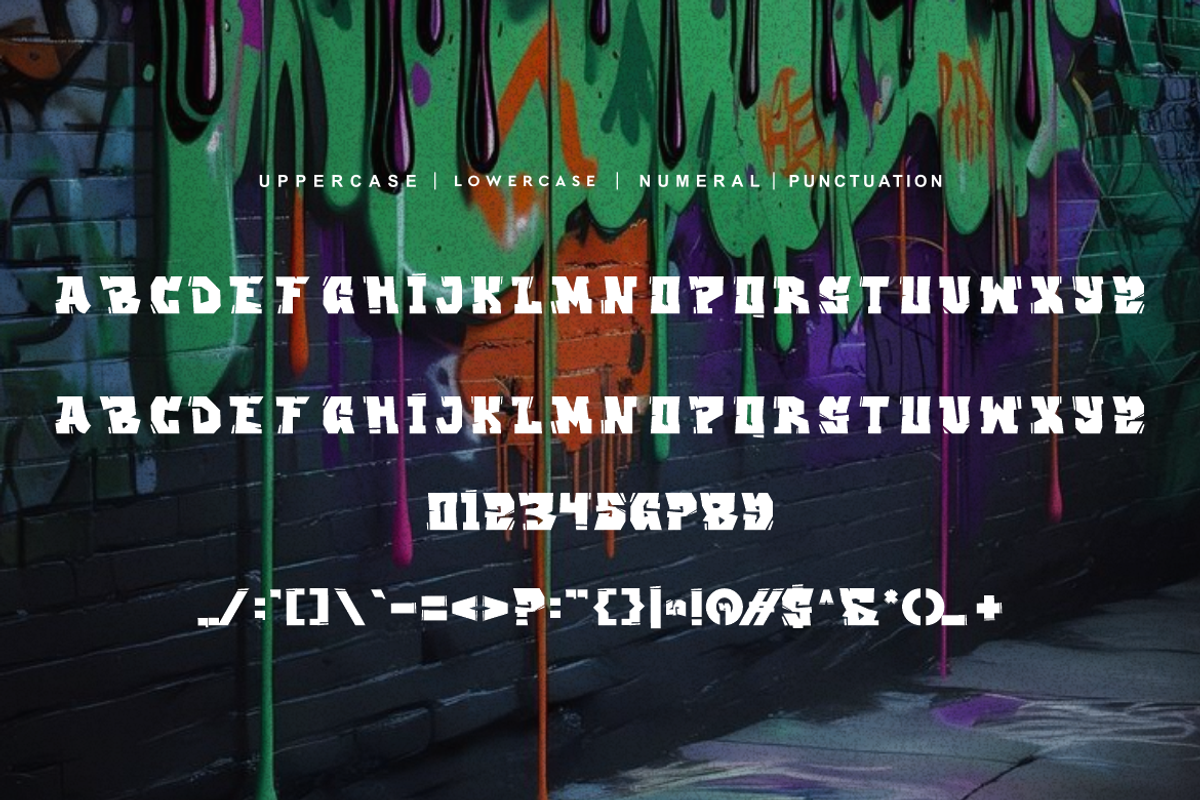 Gracs Scadoz - Graffiti & Paint Font, a Sans Serif Font by QR Design Studio (Photo 5 of 6)