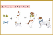 Jack Russell Clipart Digital Paper, an Animal Illustration by VianneArt (Thumbnail 8 of 8)
