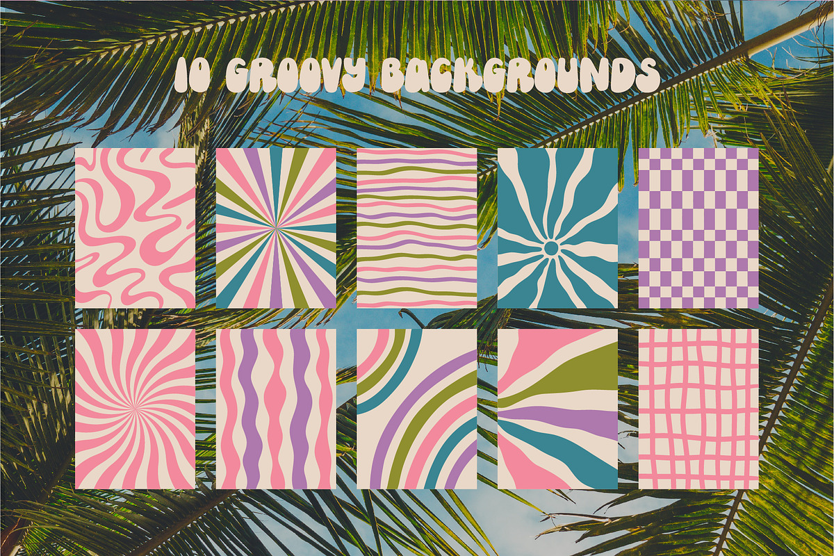 Groovy Love Seamless Patterns, a Pattern Graphic by AnnArt (Photo 5 of 8)