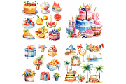 Midjourney Prompt Birthday ClipArt, an Object Graphic by Milano Creative (Thumbnail 3 of 7)