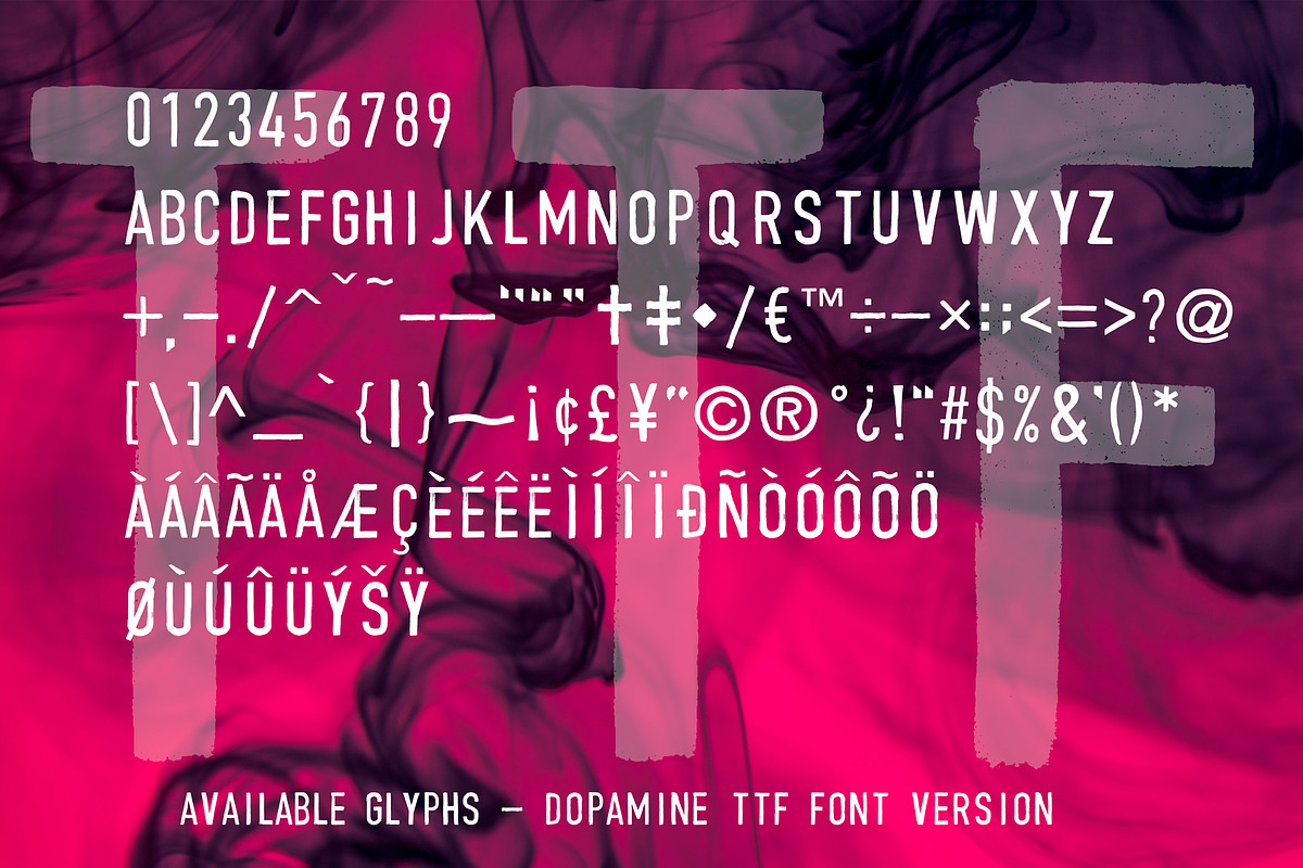 Dopamine SVG | Hand Brushed Font preview 3