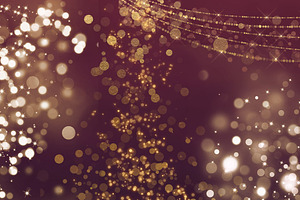 Gold Bokeh Overlays