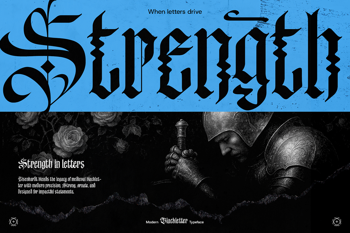 Eisenhardt - Gothic Blackletter Font, a Blackletter Font by Inviline.co (Photo 9 of 15)