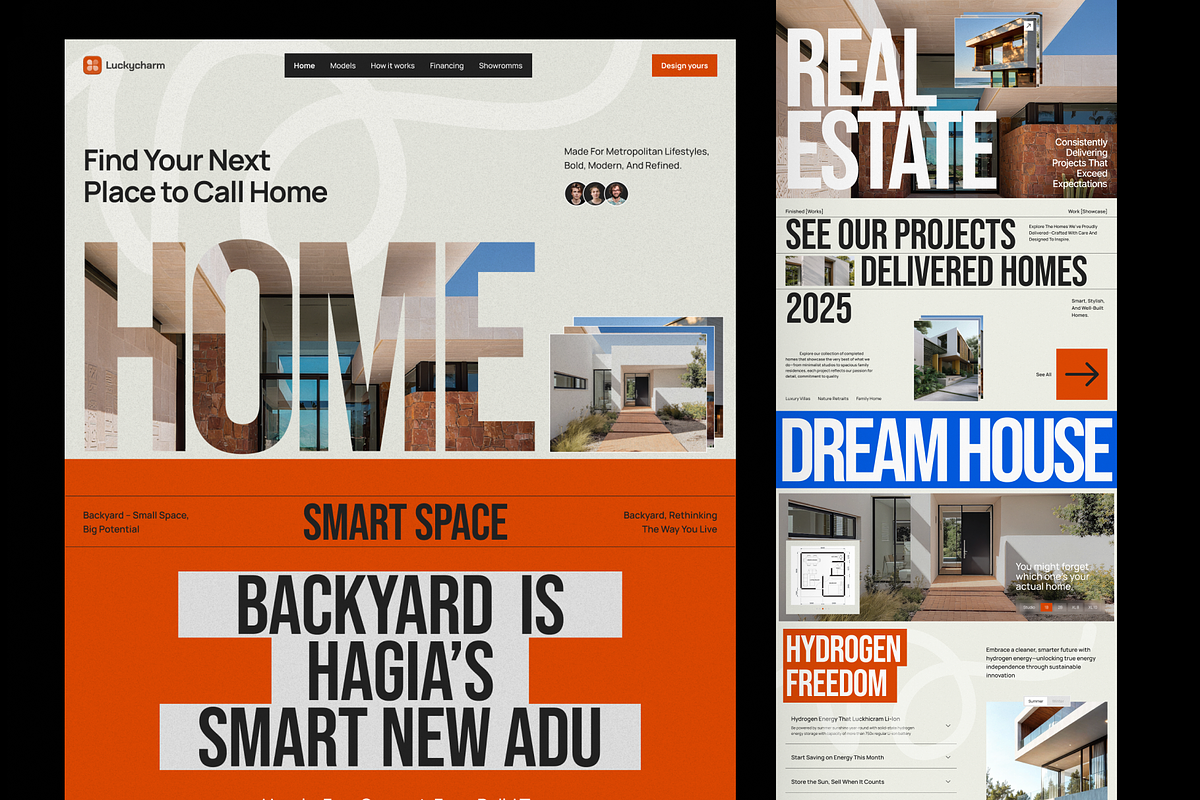 Luckyharm - Real Estate Agent, an UI Kit Template by Sans Design