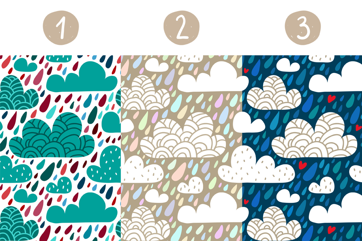 CLOUDS - set of 3 seamless patterns, a Pattern Graphic by Zhe Vasylieva (Photo 2 of 2)