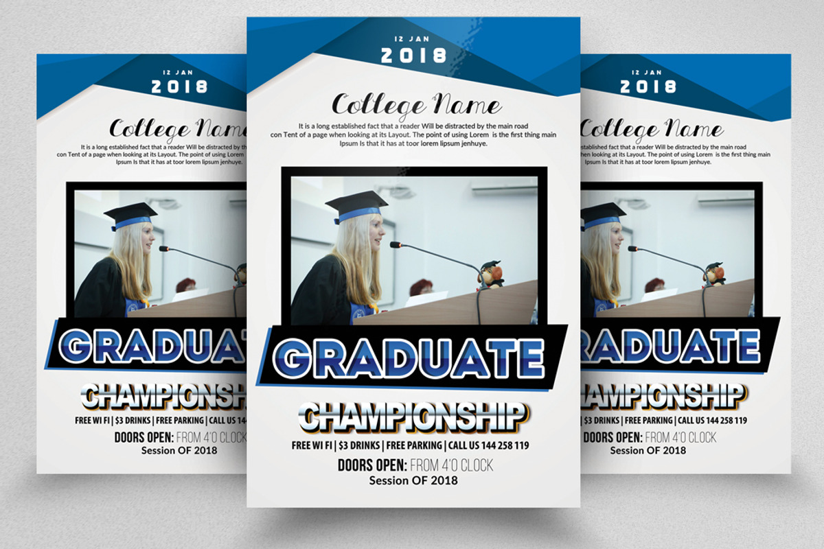 Graduate Flyer Templates, a Flyer Template by Business Flyers (Photo 1 of 2)