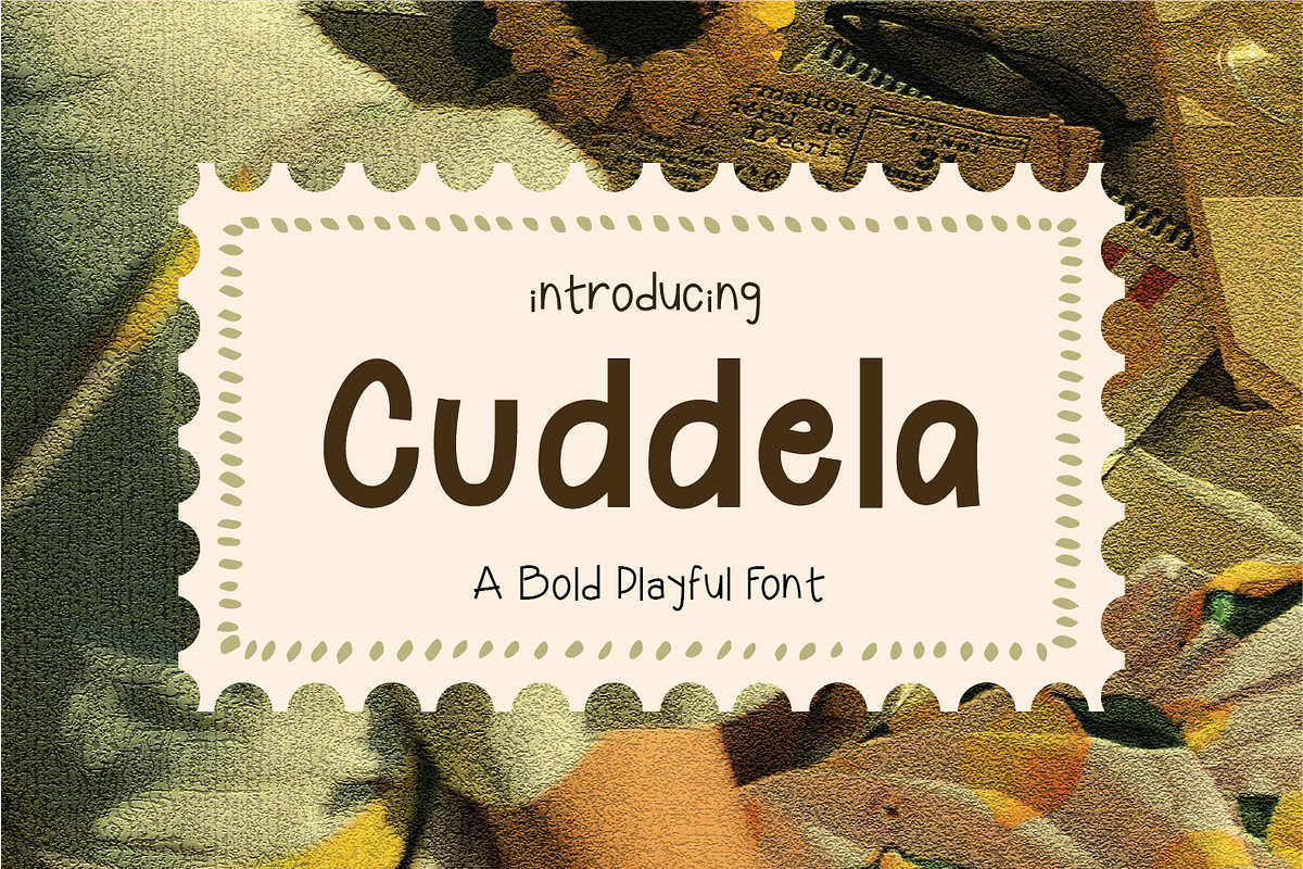 Cuddela - Bold Palyful Font, a Handwritten Font by Berdansabersama (Photo 1 of 8)