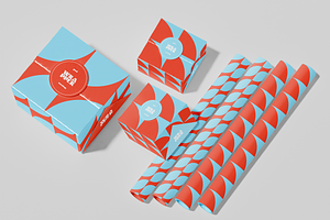 Wrapper For Boxes Mockup