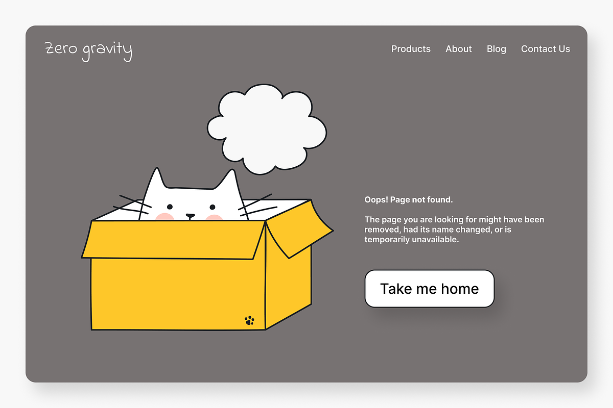 24 Cute 404 Illustrations. Chaos Cat, an Empty State Illustration by BadBrother (Photo 8 of 14)