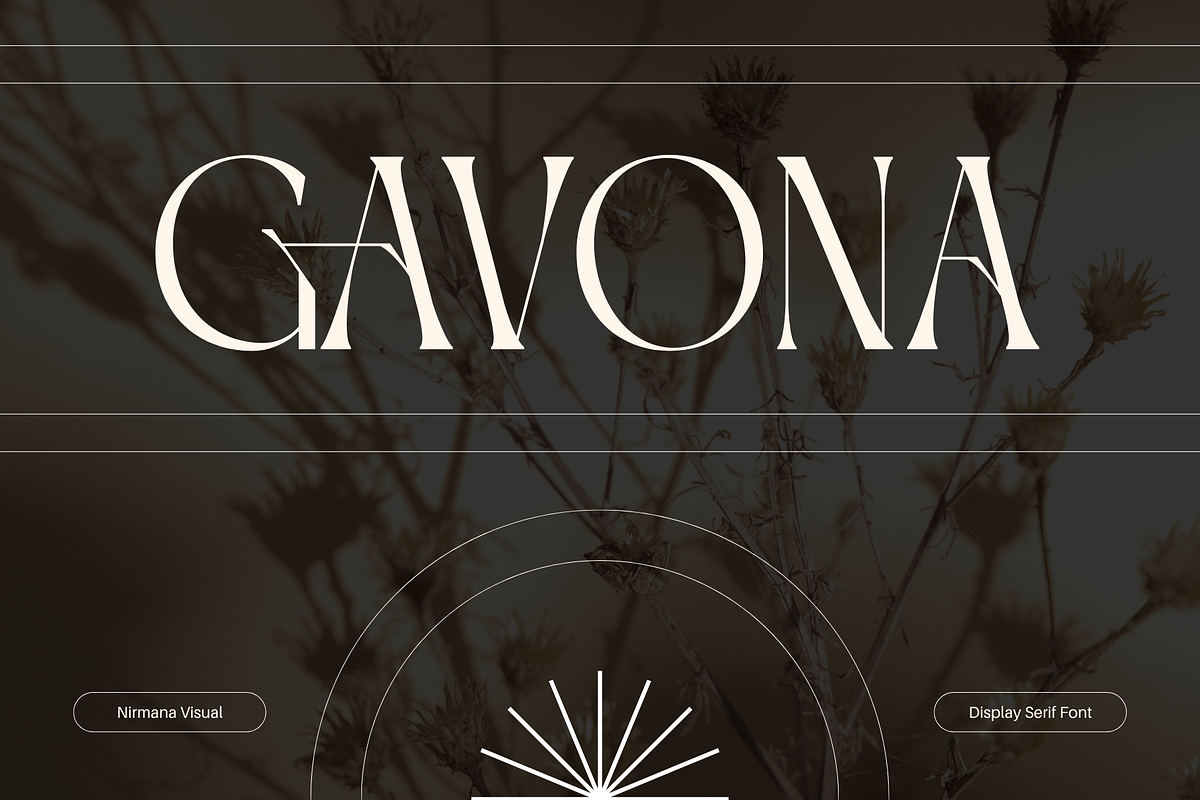 Gavona Elegant - Modern Logo Font, a Serif Font by Nirmana Visual (Photo 1 of 15)