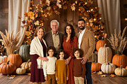 34 Autumn Wreath Digital Backdrops, a Background Graphic by 3Motional (Thumbnail 18 of 18)