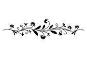 Ornamental Floral Silhouette, a Decorative Illustration by himelgfx (Thumbnail 2 of 18)
