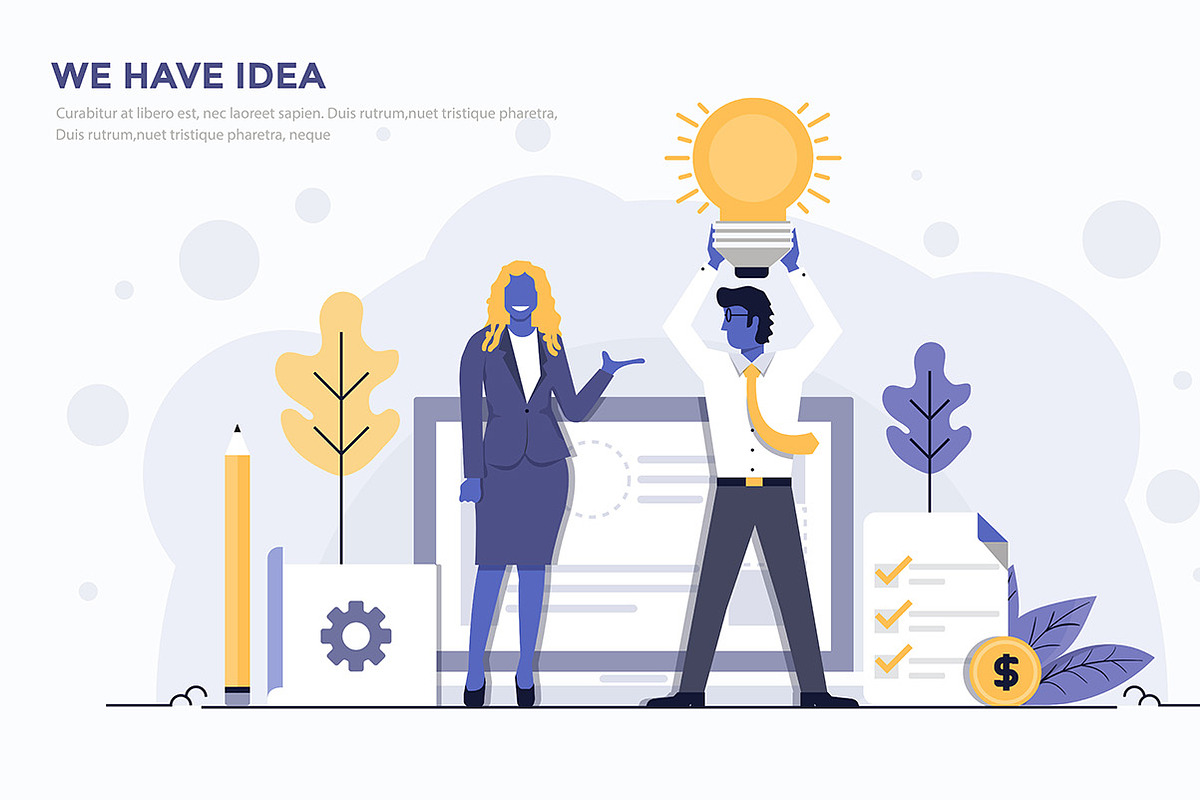 Flat design Business concepts, a Person Illustration by Creative Graphics (Photo 6 of 7)