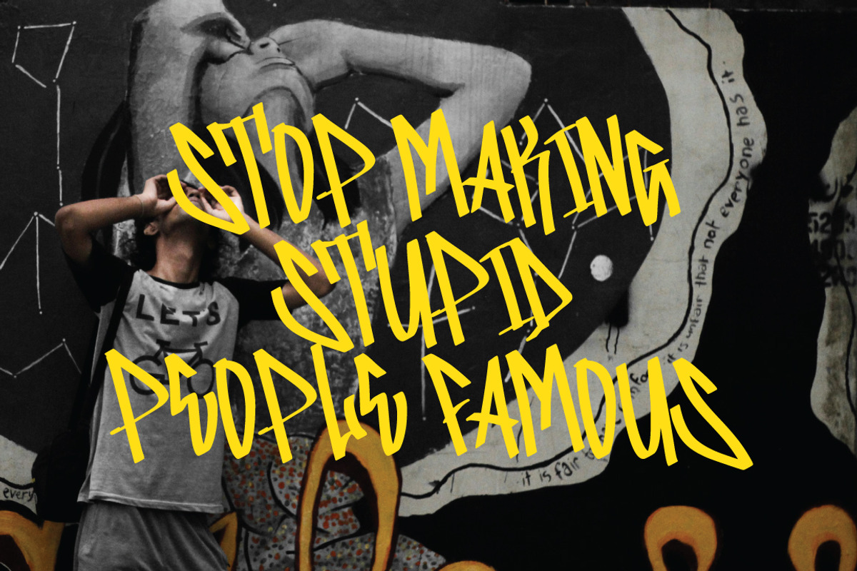 Blister - Graffiti Font, a Handwritten Font by tebaltipislab (Photo 2 of 8)