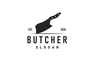 butcher logo design with simple, a Branding & Logo Template by Maylianaw28