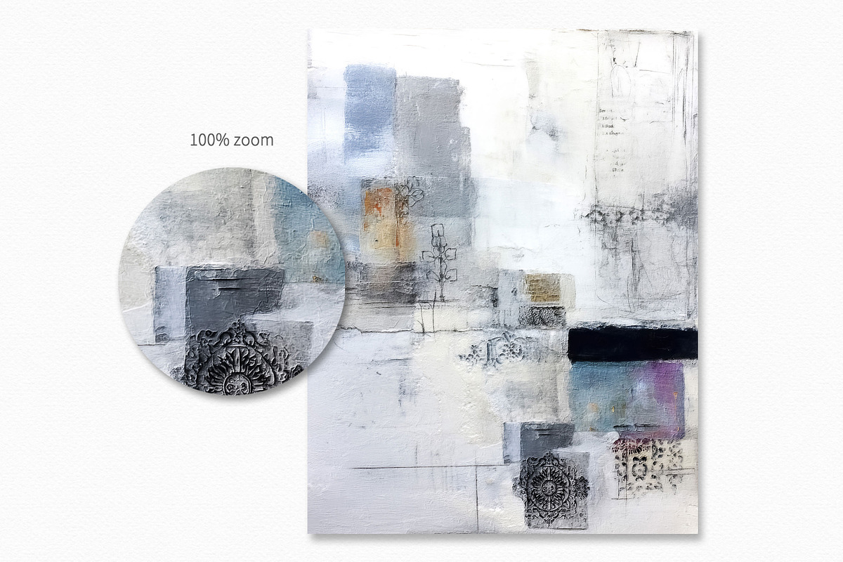Dusty Blue Layers, a Decorative Illustration by rileyBgraphics (Photo 6 of 6)