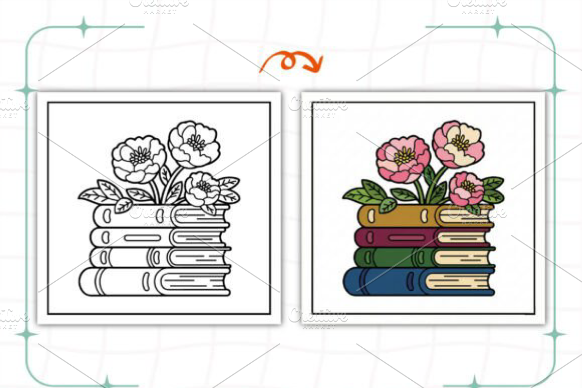 Floral Books Bold & Easy Book, a Decorative Illustration by Design Station (Photo 5 of 9)