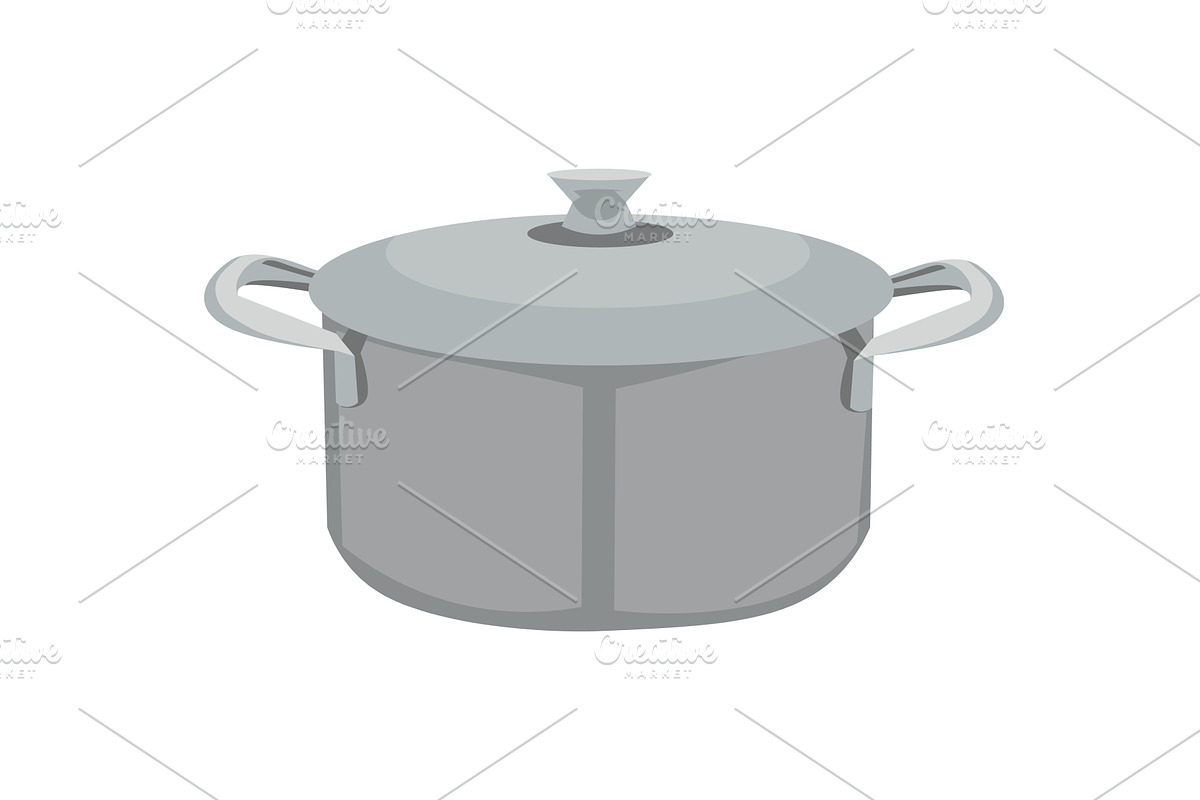 Metal pan vector icon isolated on, an Illustration by Sky Pics Studio
