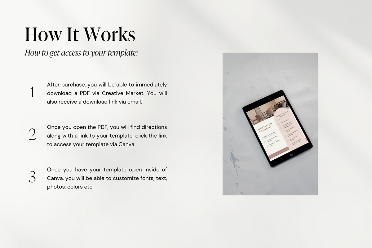 Social Media Welcome Packet Template, a Marketing Template by Anessta & Co (Photo 9 of 10)