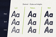 Slantinel, a Sans Serif Font by illunatic (Thumbnail 3 of 8)