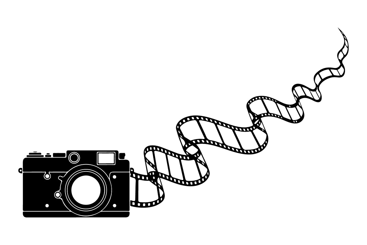 Vintage Camera Film Silhouette, an Object Illustration by yasushie (Photo 2 of 31)