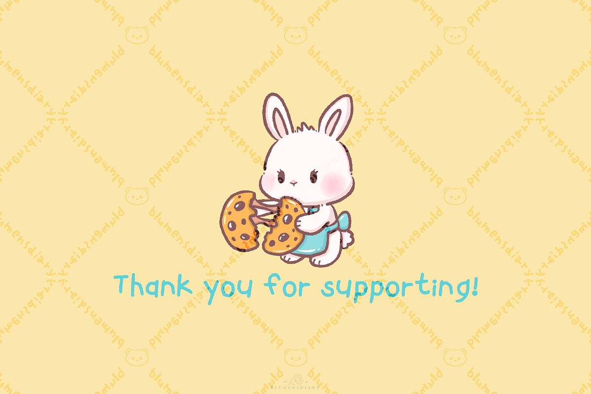 Kawaii Pastel Bunny Autumn Cafe, an Animal Illustration by Blumensdiary (Photo 7 of 7)