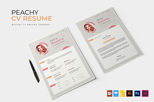 Peachy Flow CV Resume